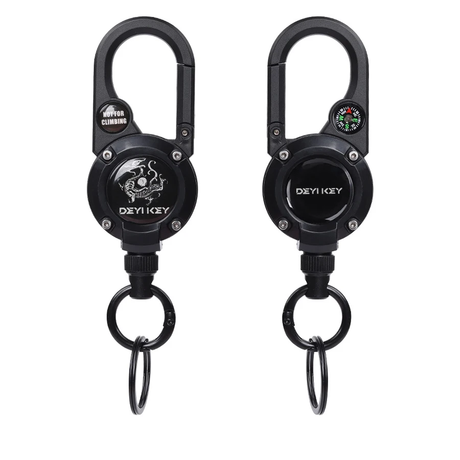 Rope Retractable Pull Reel Steel Wire Carabiner Key Chains Buckle Holder Outdoor Sporty Keychain Multiple Tool Anti-Theft
Rope Retractable Pull Reel Steel Wire Carabiner Key Chains Buckle Holder Outdoor Sporty Keychain Multiple Tool Anti-Theft
