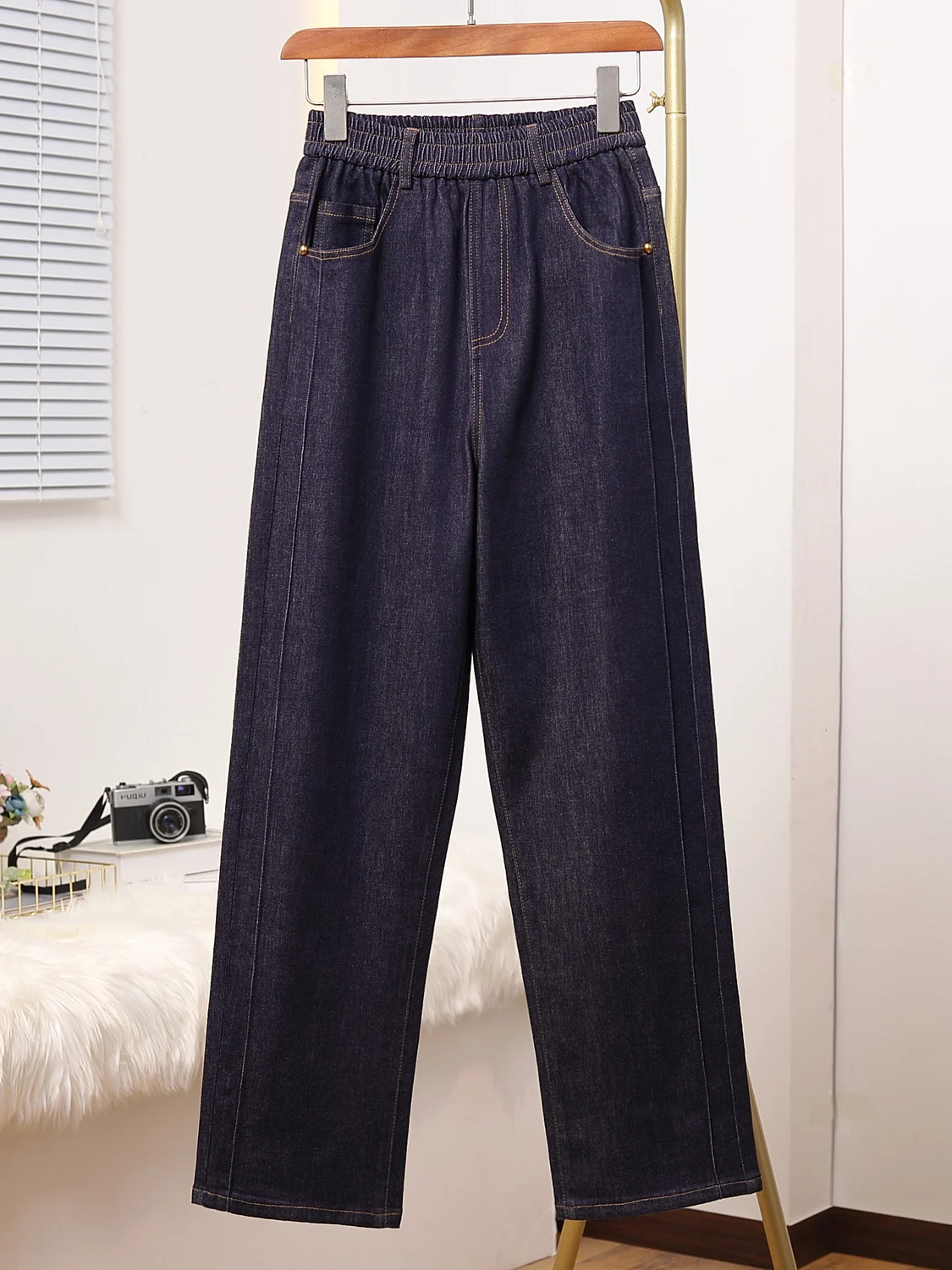 Весенне-летние повседневные прямые джинсы с высокой талией, облегающие женские джинсовые брюки в японском стиле Харадзюку, большие размеры
Весенне-летние повседневные прямые джинсы с высокой талией, облегающие женские джинсовые брюки в японском стиле Харадзюку, большие размеры