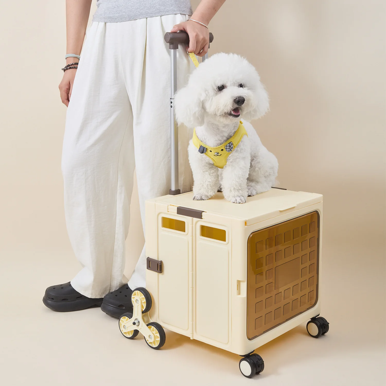 Portable Shopping Folding Pet Nest Kennel Casters Pet Travel Bags
Portable Shopping Folding Pet Nest Kennel Casters Pet Travel Bags
