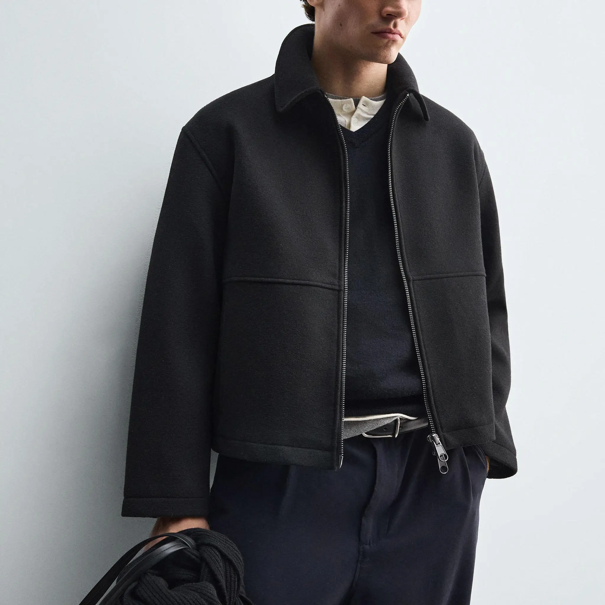 Новая осенняя мужская свободная посадка на молнии с текстурой Jaet Casual Sle Long Sve Warmth Молодежная повседневная одежда Прямой подол Без глажки Req...
Новая осенняя мужская свободная посадка на молнии с текстурой Jaet Casual Sle Long Sve Warmth Молодежная повседневная одежда Прямой подол Без глажки Req...