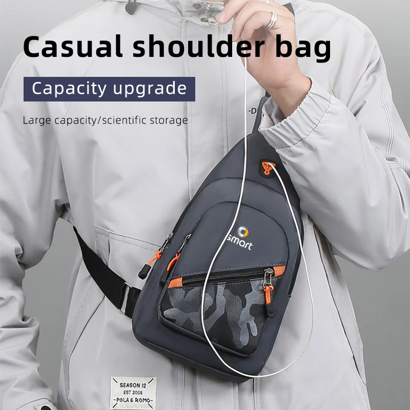 Car Logo Chest Bag Nylon Cloth Shoulder Diagonal Cross Storage Bag For Smart Fortwo 451 450 453 Forfour EQ Crossblade ROADSTER
Car Logo Chest Bag Nylon Cloth Shoulder Diagonal Cross Storage Bag For Smart Fortwo 451 450 453 Forfour EQ Crossblade ROADSTER
