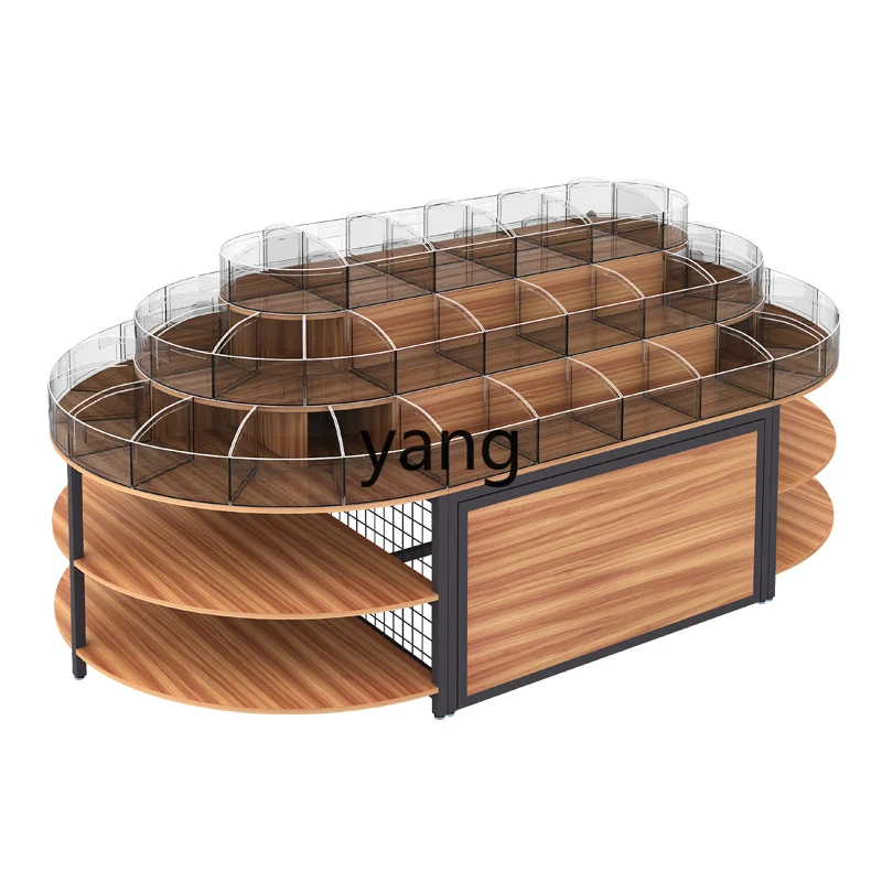 YJQ Supermarket Display Rack Multi-layer Dried Fruit Display Cabinet Island Candy Cookie Bulk Weighing Shelf
YJQ Supermarket Display Rack Multi-layer Dried Fruit Display Cabinet Island Candy Cookie Bulk Weighing Shelf