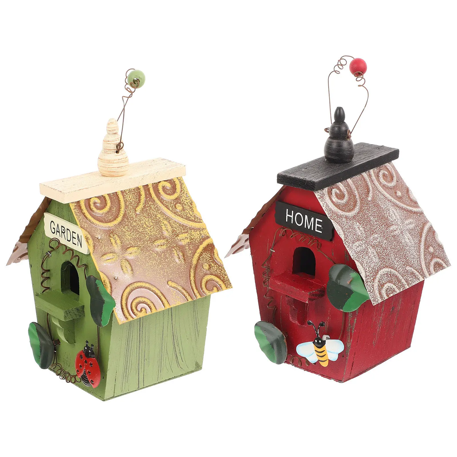 2Pcs Natural Wood Bird House for Small Birds Parrot Lark Yellow Bird Sleeping Nest Hanging Rope Indoor Outdoor Garden Decor
2Pcs Natural Wood Bird House for Small Birds Parrot Lark Yellow Bird Sleeping Nest Hanging Rope Indoor Outdoor Garden Decor