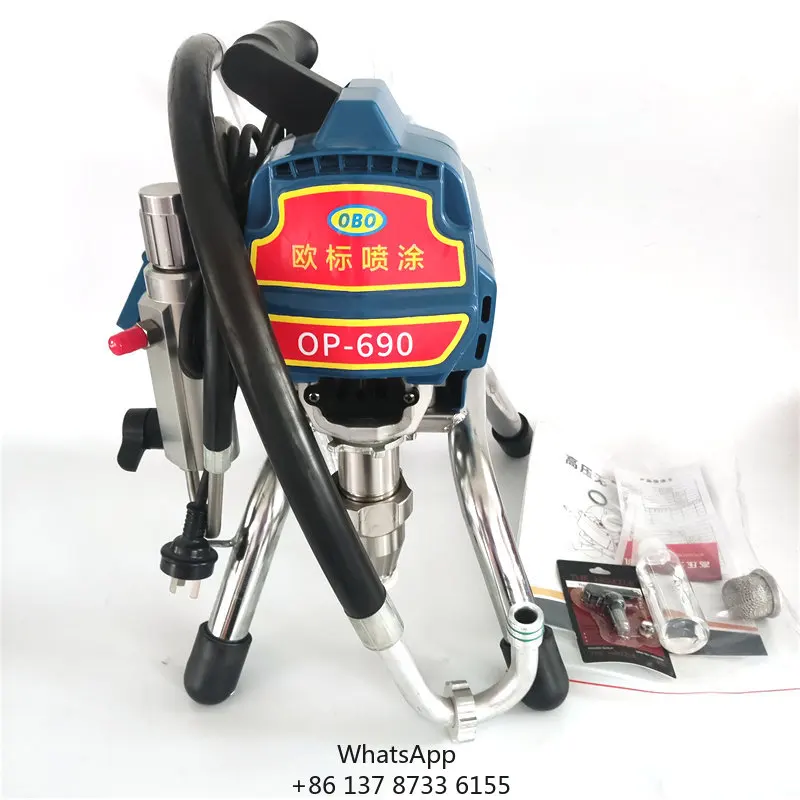 T-690 Electric Piston Pump Airless Paint Sprayer Multifunctional Portable Real Stone Cement Slurry GRC Painting Machine For
T-690 Electric Piston Pump Airless Paint Sprayer Multifunctional Portable Real Stone Cement Slurry GRC Painting Machine For