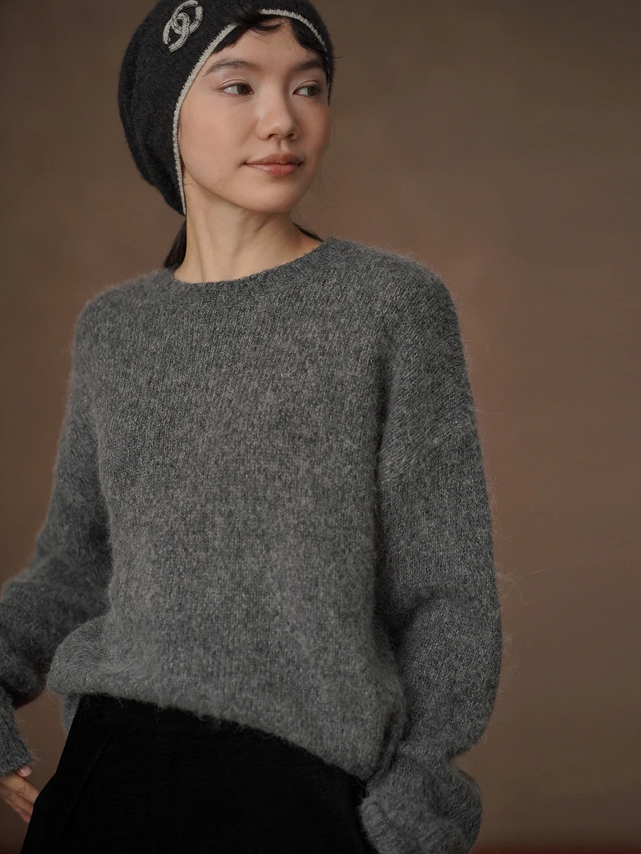 Женский свитер Hacikis из мягкой смесовой шерсти альпака, повседневный свободный крой, круглый вырез, модный трикотаж из разноцветных волокон
Женский свитер Hacikis из мягкой смесовой шерсти альпака, повседневный свободный крой, круглый вырез, модный трикотаж из разноцветных волокон