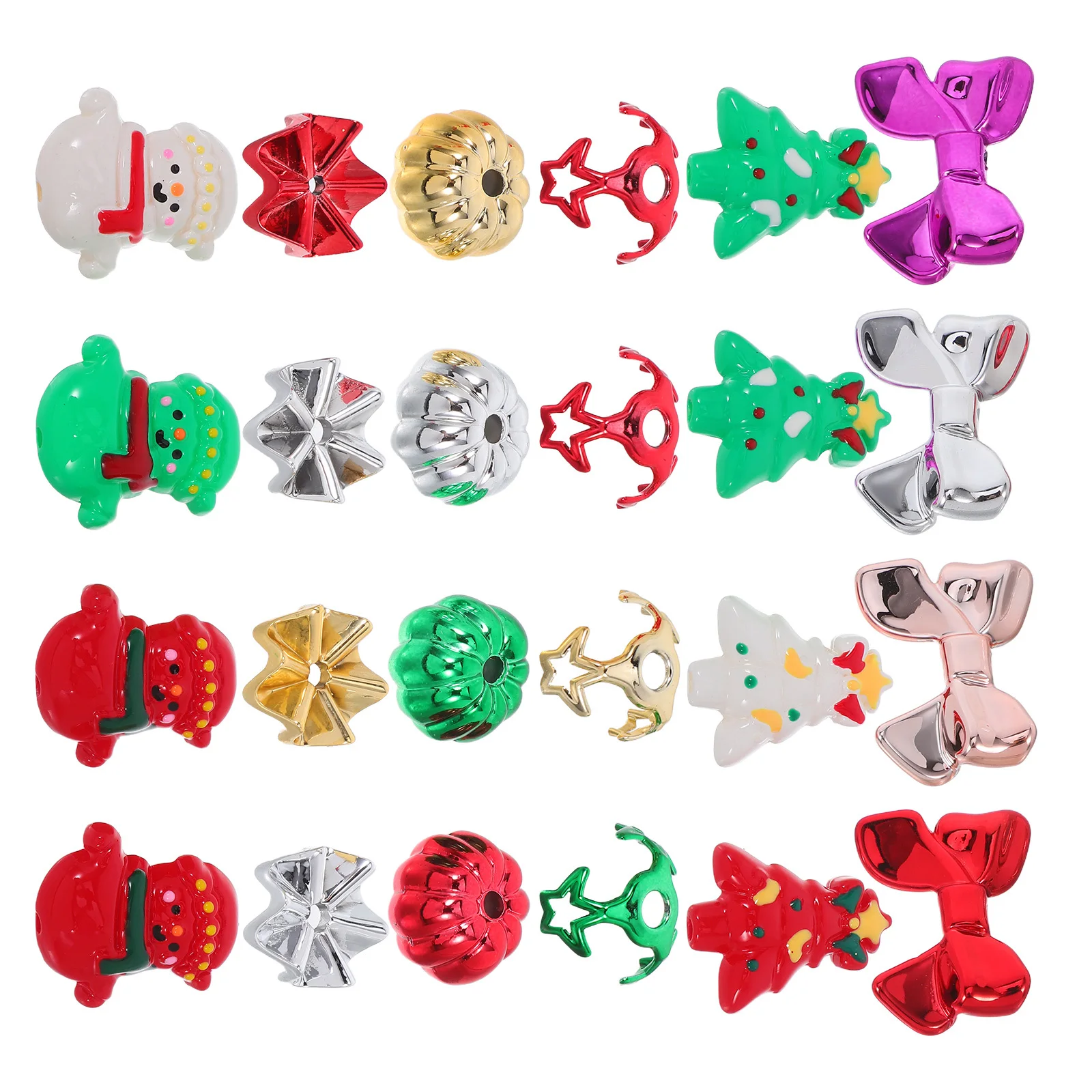 24pcs Christmas Beads Hand Painted Large Hole Spacers For Diy Phone Chain Keychain Bracelet Making Holiday Craft Kids Decor
24pcs Christmas Beads Hand Painted Large Hole Spacers For Diy Phone Chain Keychain Bracelet Making Holiday Craft Kids Decor