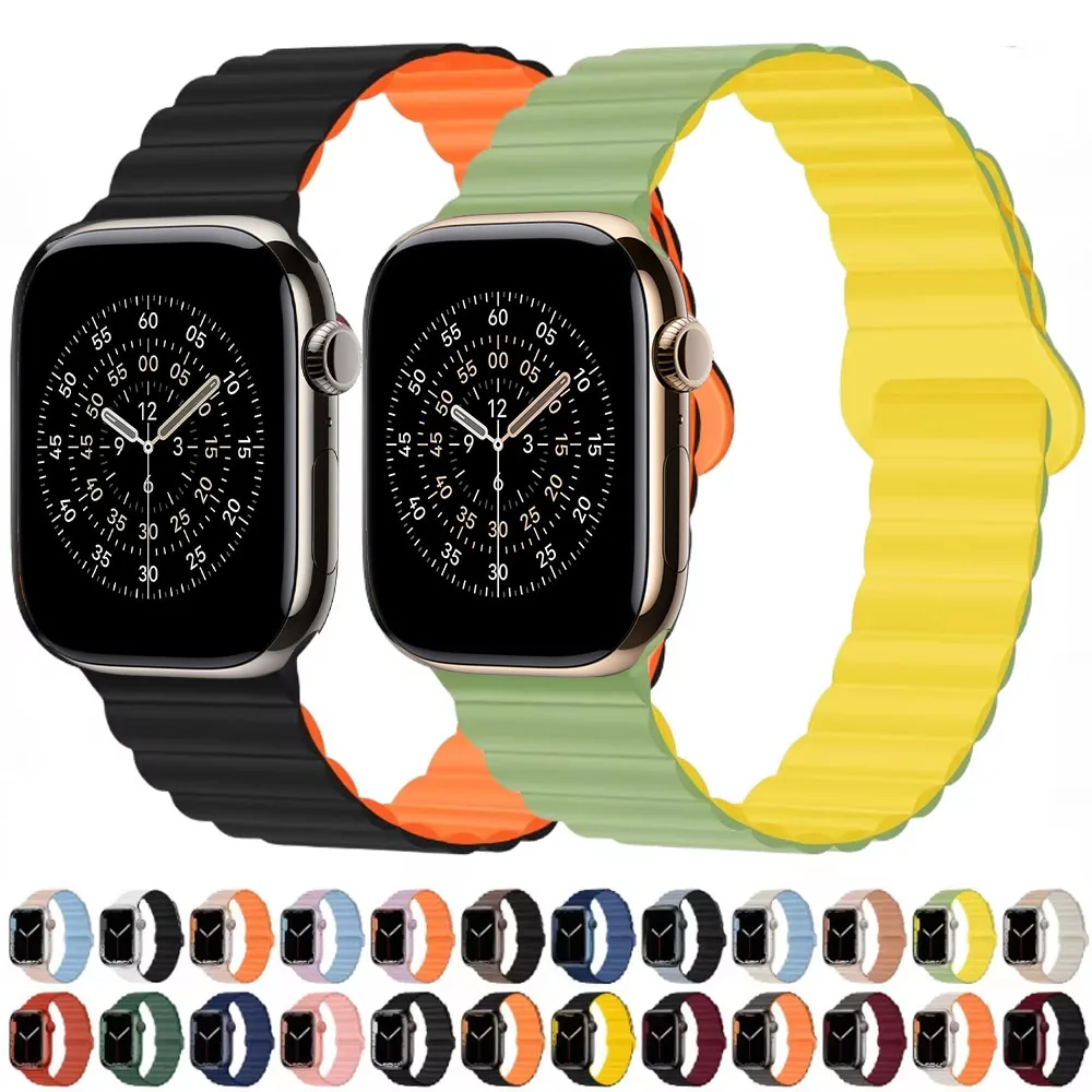 Magnetic Strap For Apple Watch Band Ultra 3 49mm 45mm 44mm 42mm 41mm 46mm Silicone Bracelet For iWatch Series 11 10 9 6 5 7 8 SE
Magnetic Strap For Apple Watch Band Ultra 3 49mm 45mm 44mm 42mm 41mm 46mm Silicone Bracelet For iWatch Series 11 10 9 6 5 7 8 SE