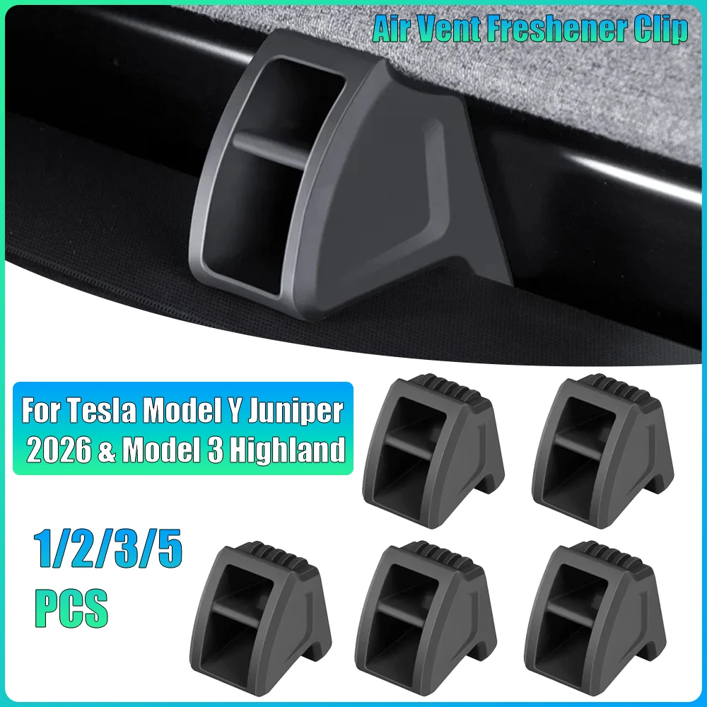 For Tesla Model Y Juniper 2026 & Model 3 Highland, Air Vent Freshener Clip & Aromatherapy Holder, Car Outlet Mount Stand
For Tesla Model Y Juniper 2026 & Model 3 Highland, Air Vent Freshener Clip & Aromatherapy Holder, Car Outlet Mount Stand