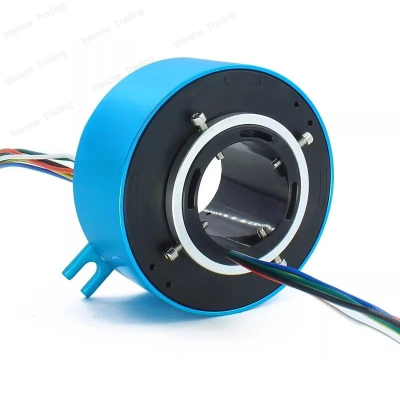 360 degree rotating via hole conductive slip ring aperture 40 50 60mm collector ring 2 4 12 channel brush conductive ring
360 degree rotating via hole conductive slip ring aperture 40 50 60mm collector ring 2 4 12 channel brush conductive ring