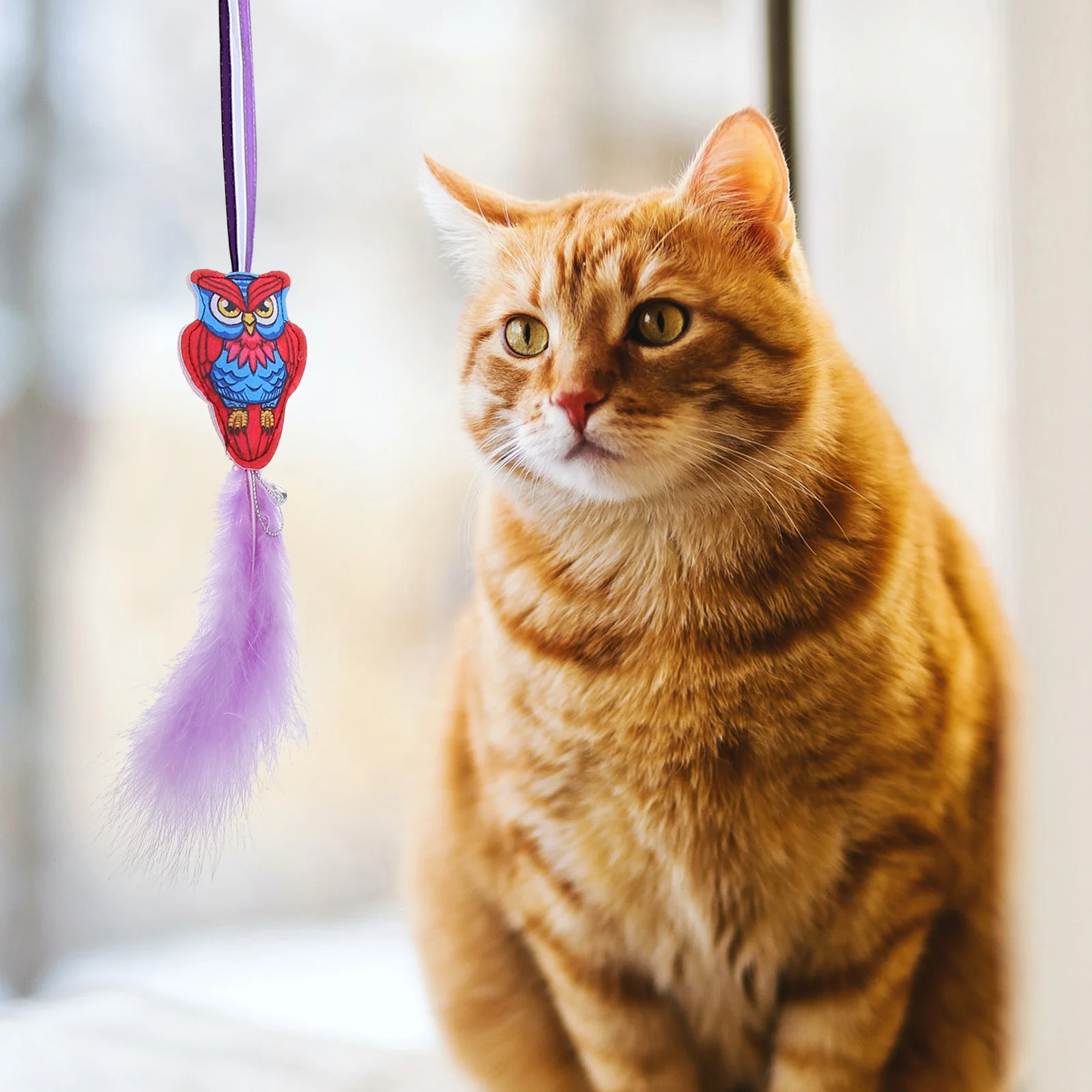 Rotating Cat Teaser Wand Toys Rod Bird Chase Toy for Cats Playing Stimulation Pet Supplies Lightweight Durable Ergonomic
Rotating Cat Teaser Wand Toys Rod Bird Chase Toy for Cats Playing Stimulation Pet Supplies Lightweight Durable Ergonomic