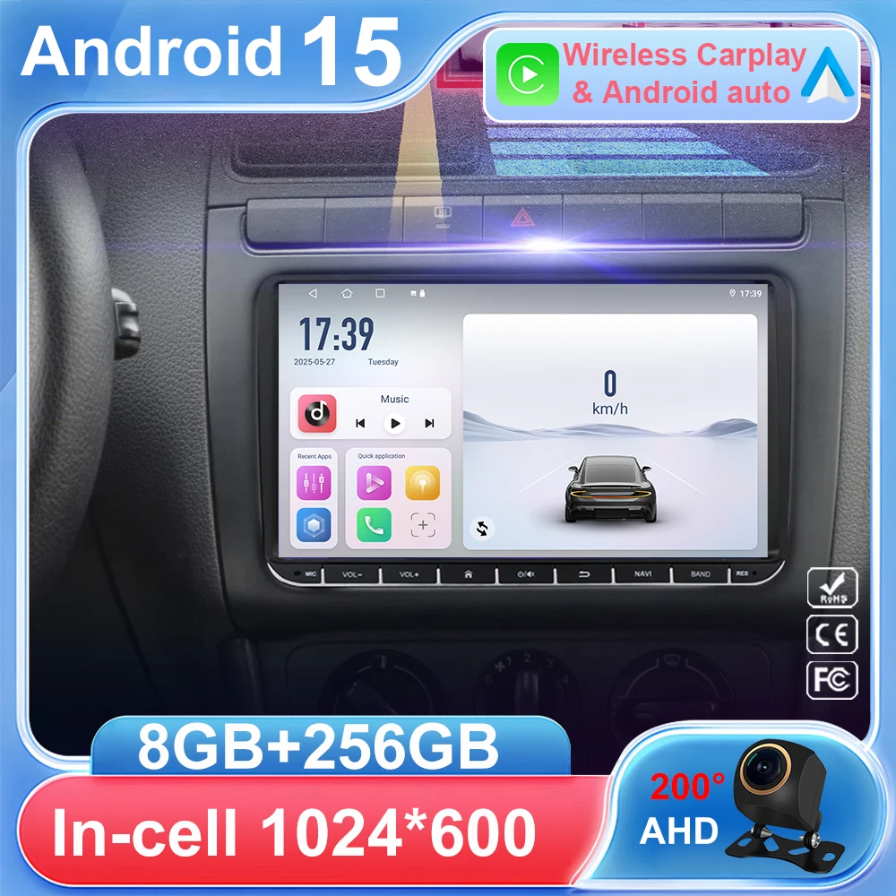 Автомобильное радио для Volkswagen Golf Passat VW Polo Jetta Seat Skoda Android Авто Мультимедийный плеер GPS FM-радио CarPlay Android 14
Автомобильное радио для Volkswagen Golf Passat VW Polo Jetta Seat Skoda Android Авто Мультимедийный плеер GPS FM-радио CarPlay Android 14