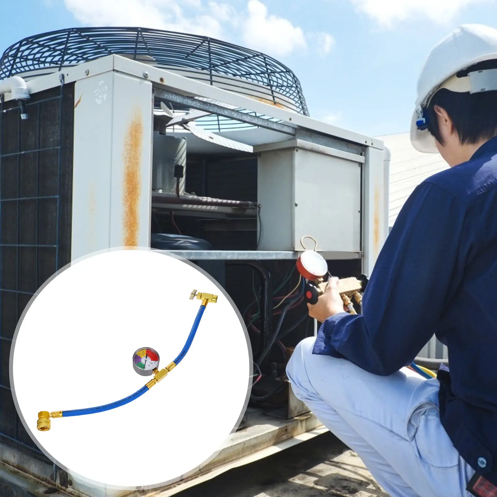 Car Air Conditioning Refrigerant Charge Hose Fluoride Adding Tube Premium Copper Oil Resistant Rubber Heavy Duty Brass Hose
Car Air Conditioning Refrigerant Charge Hose Fluoride Adding Tube Premium Copper Oil Resistant Rubber Heavy Duty Brass Hose