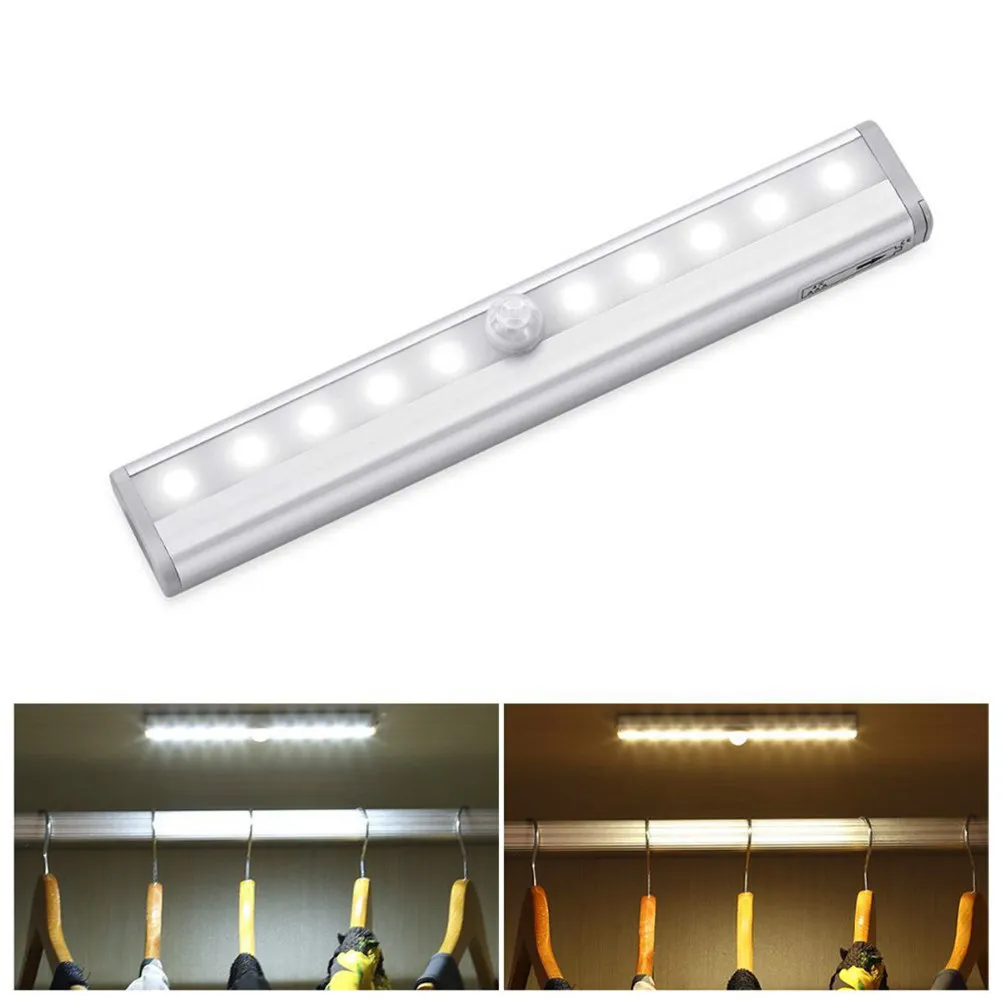 3Pcs Human Motion Sensor LED Cabinet Lighting 10-LED Eye Protection Motion Control Stick-on Closet
3Pcs Human Motion Sensor LED Cabinet Lighting 10-LED Eye Protection Motion Control Stick-on Closet