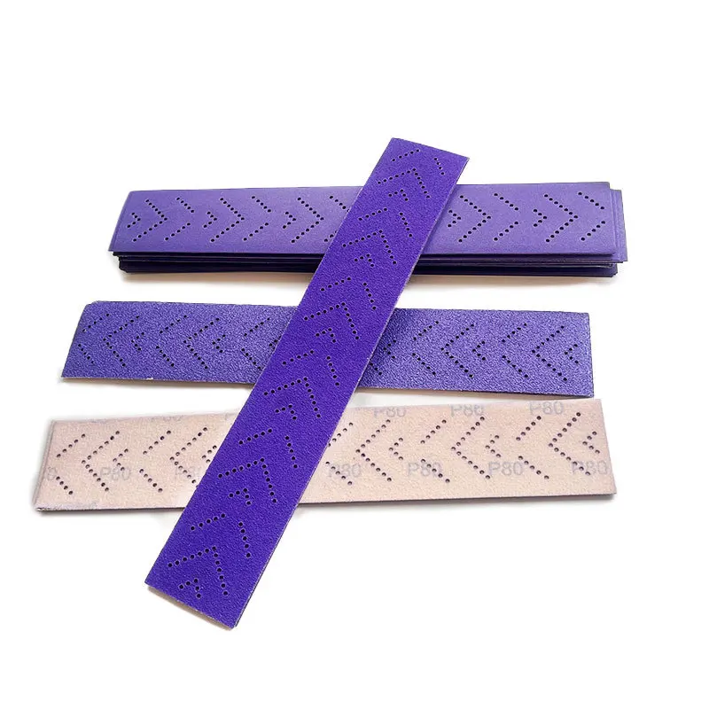 70*400mm Purple Sandpaper Vacuum Hole Design Ceramic Aluminum Oxide Sandpaper for Efficient Polishing of Cars, Walls, Metals
70*400mm Purple Sandpaper Vacuum Hole Design Ceramic Aluminum Oxide Sandpaper for Efficient Polishing of Cars, Walls, Metals