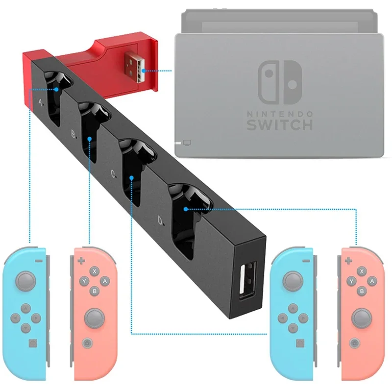 Зарядная док-станция для Nintendo Switch Joy Con, контроллер, зарядное устройство, док-станция, держатель станции, переключатель NS Joy-Con, игровые аксессуары
Зарядная док-станция для Nintendo Switch Joy Con, контроллер, зарядное устройство, док-станция, держатель станции, переключатель NS Joy-Con, игровые аксессуары