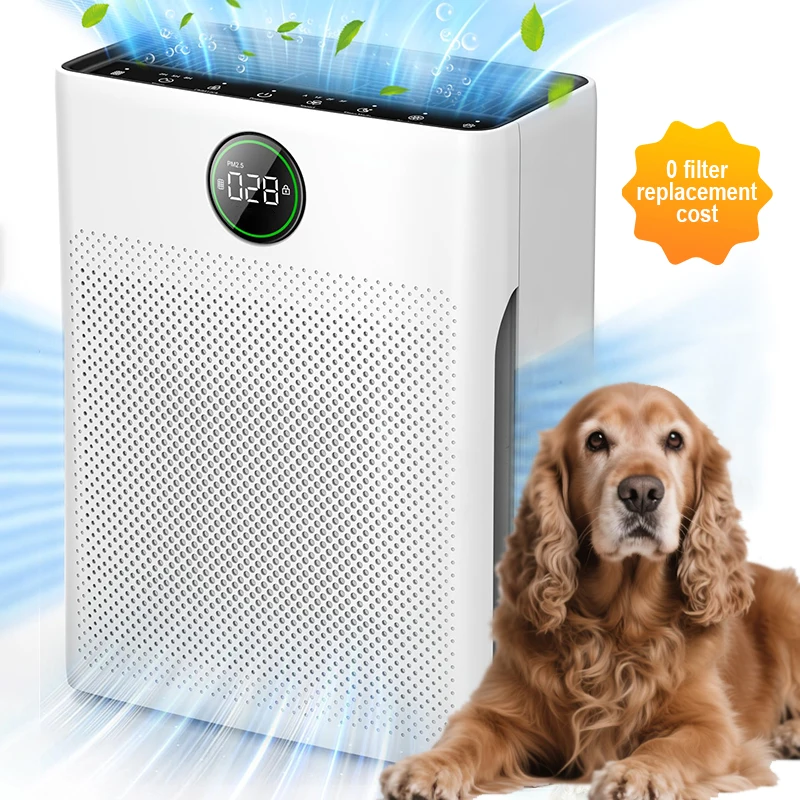 Hot Sale Best Pet Air Purifier for Home Large Room with Washable Hepa Filter Air Quality Sensor Air Cleaner for Pet Hair Dander
Hot Sale Best Pet Air Purifier for Home Large Room with Washable Hepa Filter Air Quality Sensor Air Cleaner for Pet Hair Dander