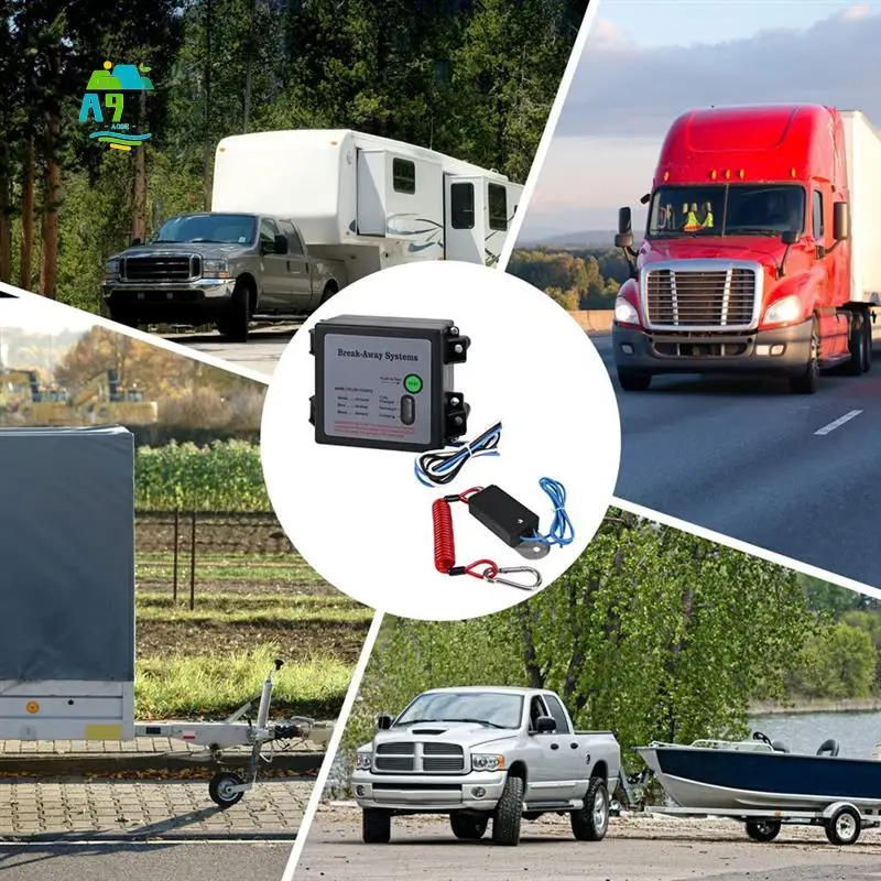 A09E-Trailer Brakes Breakaway Kit With Switch LED Test Light Electric Breakaway System
A09E-Trailer Brakes Breakaway Kit With Switch LED Test Light Electric Breakaway System