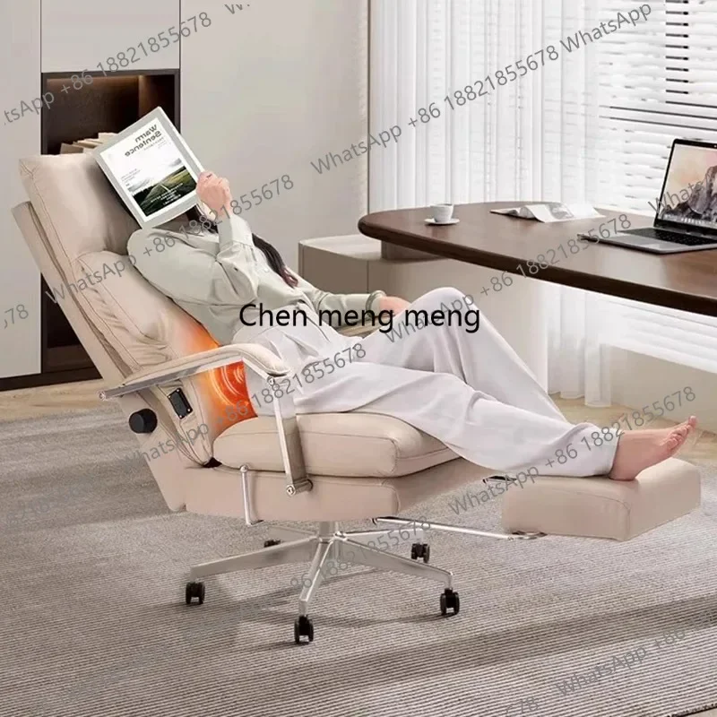 CC182 Nordic Genuine Leather Executive Chair Modern Designer Ergonomic Backrest E-sports Computer Chair Comfortable Furniture
CC182 Nordic Genuine Leather Executive Chair Modern Designer Ergonomic Backrest E-sports Computer Chair Comfortable Furniture