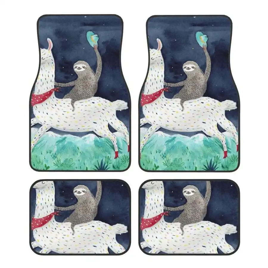 Sloth Riding Llama 4-Piece Car Floor Mats For Most Vehicles – Rubber Backing,Durable & Stylish Auto Interior Accessories
Sloth Riding Llama 4-Piece Car Floor Mats For Most Vehicles – Rubber Backing,Durable & Stylish Auto Interior Accessories