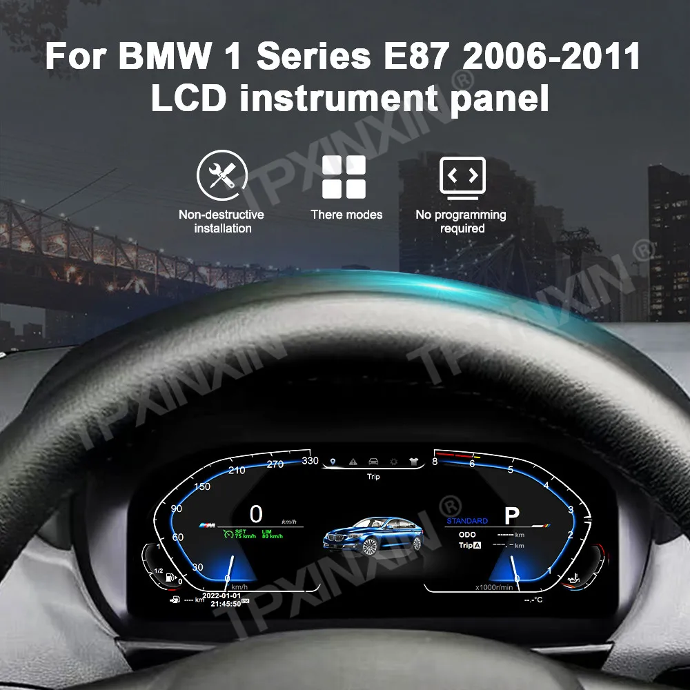For BMW 1 Series E87 2006-2011 Car Dashboard Instrument Display Speed Meter Virtual LCD Instrument Cluster Cockpit Car GPS Navi
For BMW 1 Series E87 2006-2011 Car Dashboard Instrument Display Speed Meter Virtual LCD Instrument Cluster Cockpit Car GPS Navi