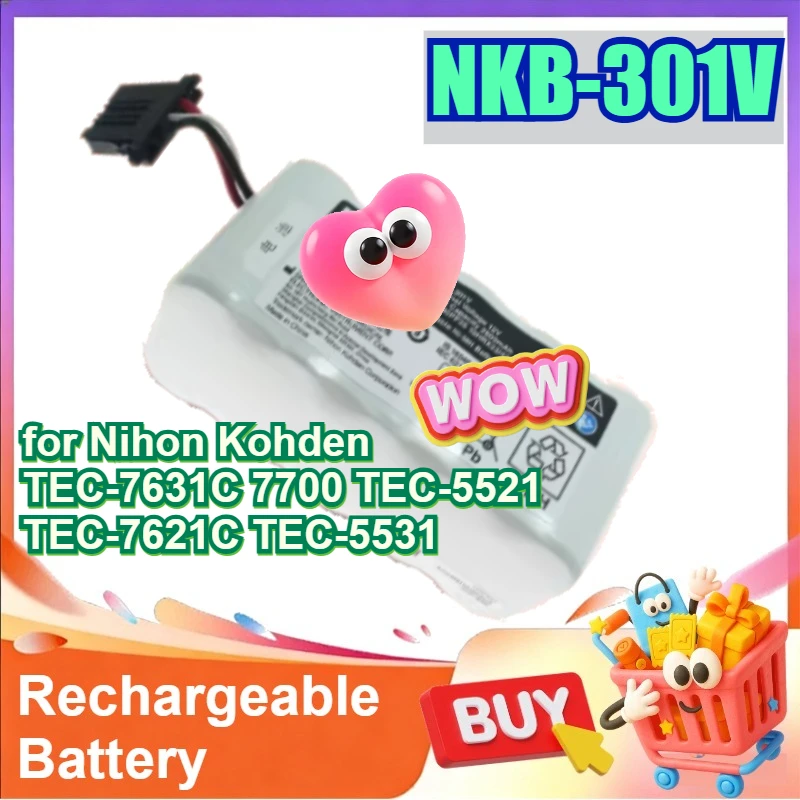 NKB-301V for Nihon Kohden TEC-7631C 7700 TEC-5521 TEC-7621C TEC-5531 12V 2800-3500mAh Defibrillator Battery Pack
NKB-301V for Nihon Kohden TEC-7631C 7700 TEC-5521 TEC-7621C TEC-5531 12V 2800-3500mAh Defibrillator Battery Pack