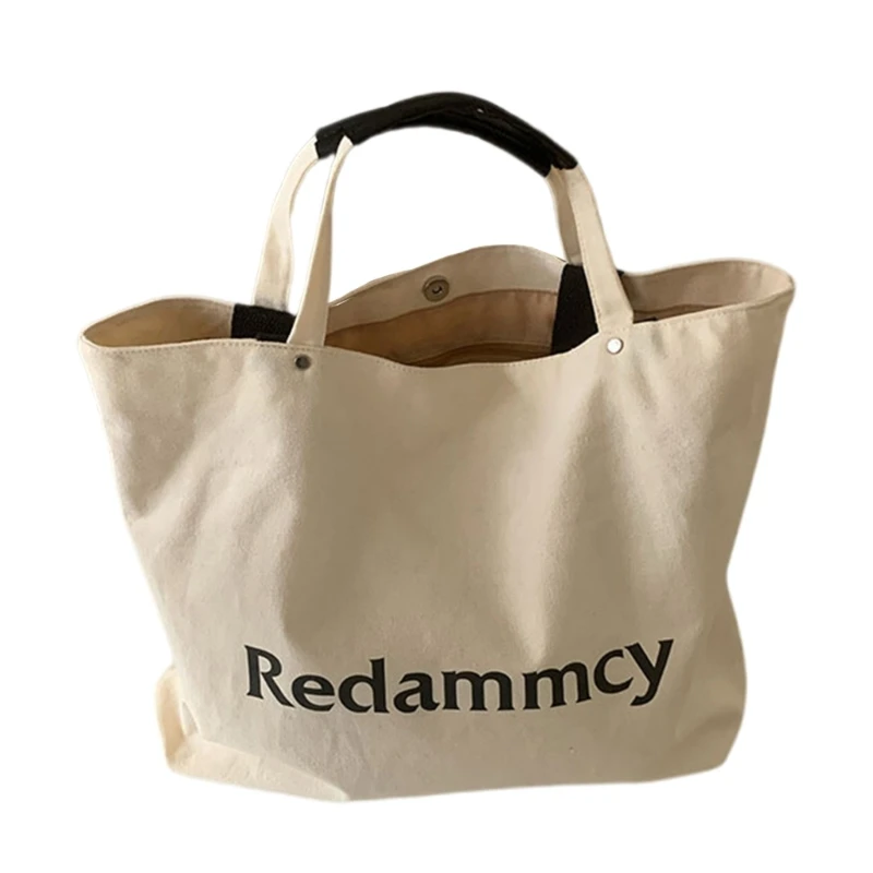 Letters Canvas Handbag for Ladies Casual Minimalists Large Capacity Shoulder Bag
Letters Canvas Handbag for Ladies Casual Minimalists Large Capacity Shoulder Bag