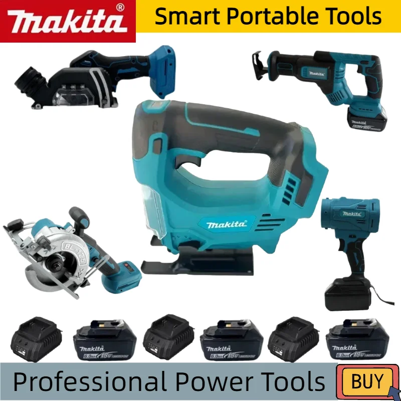 Makita Cordless 18V Power Tool Set: Cordless Rotary Hammer, Rivet Gun, 12V Mini Angle Grinder, Cordless Saw, Air Inflator
Makita Cordless 18V Power Tool Set: Cordless Rotary Hammer, Rivet Gun, 12V Mini Angle Grinder, Cordless Saw, Air Inflator