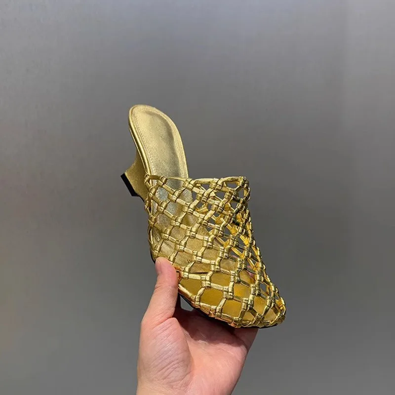 Summer New Womens Shoes Exquisite Air Mesh High Heeled Sandals for Woman Fashion Model Casual Shoes Designer Shoes Zapatos Mujer
Summer New Womens Shoes Exquisite Air Mesh High Heeled Sandals for Woman Fashion Model Casual Shoes Designer Shoes Zapatos Mujer