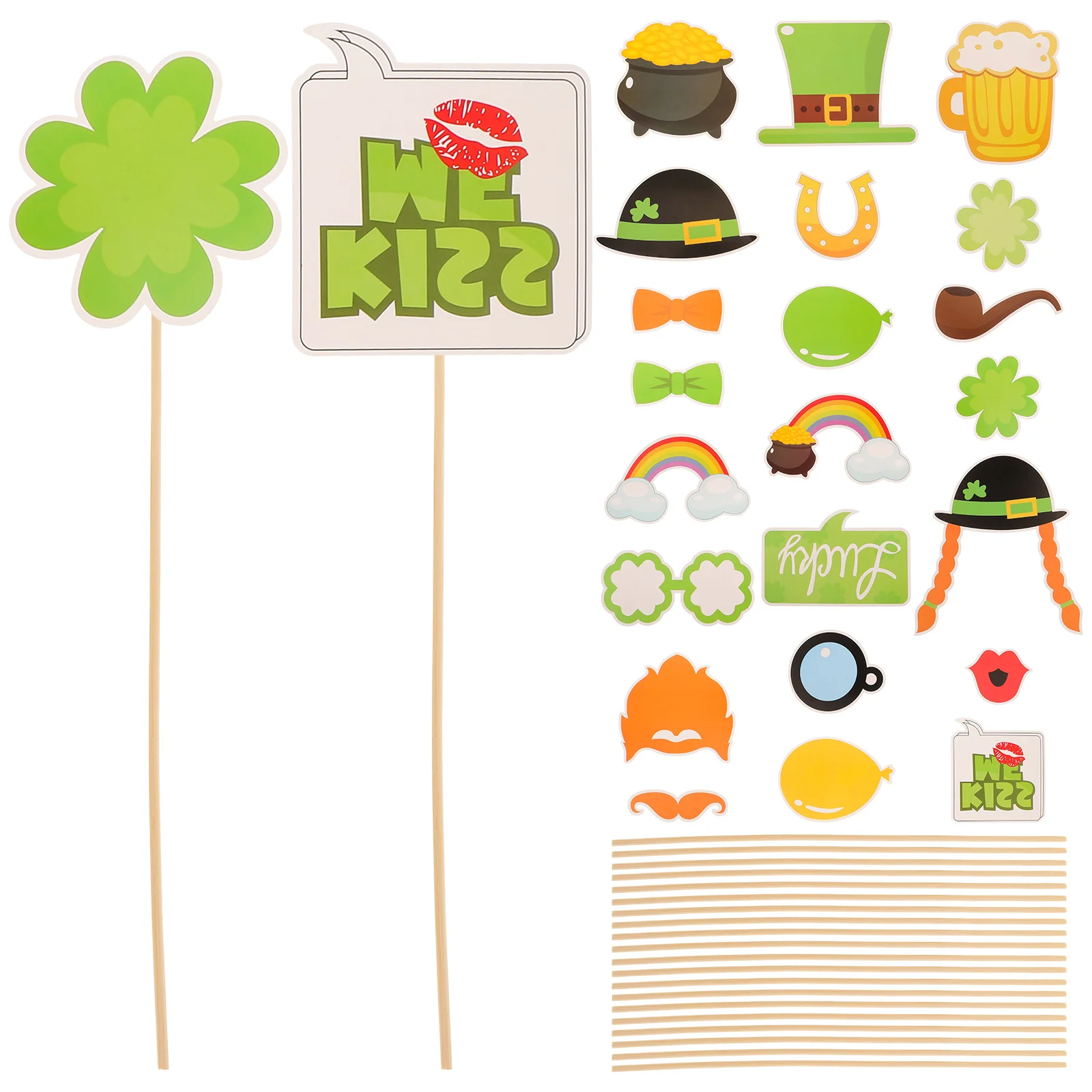 22Pcs Patrick's Shamrock Theme Photo Booth Props For Fun Celebration And Unique Party Entertainment
22Pcs Patrick's Shamrock Theme Photo Booth Props For Fun Celebration And Unique Party Entertainment