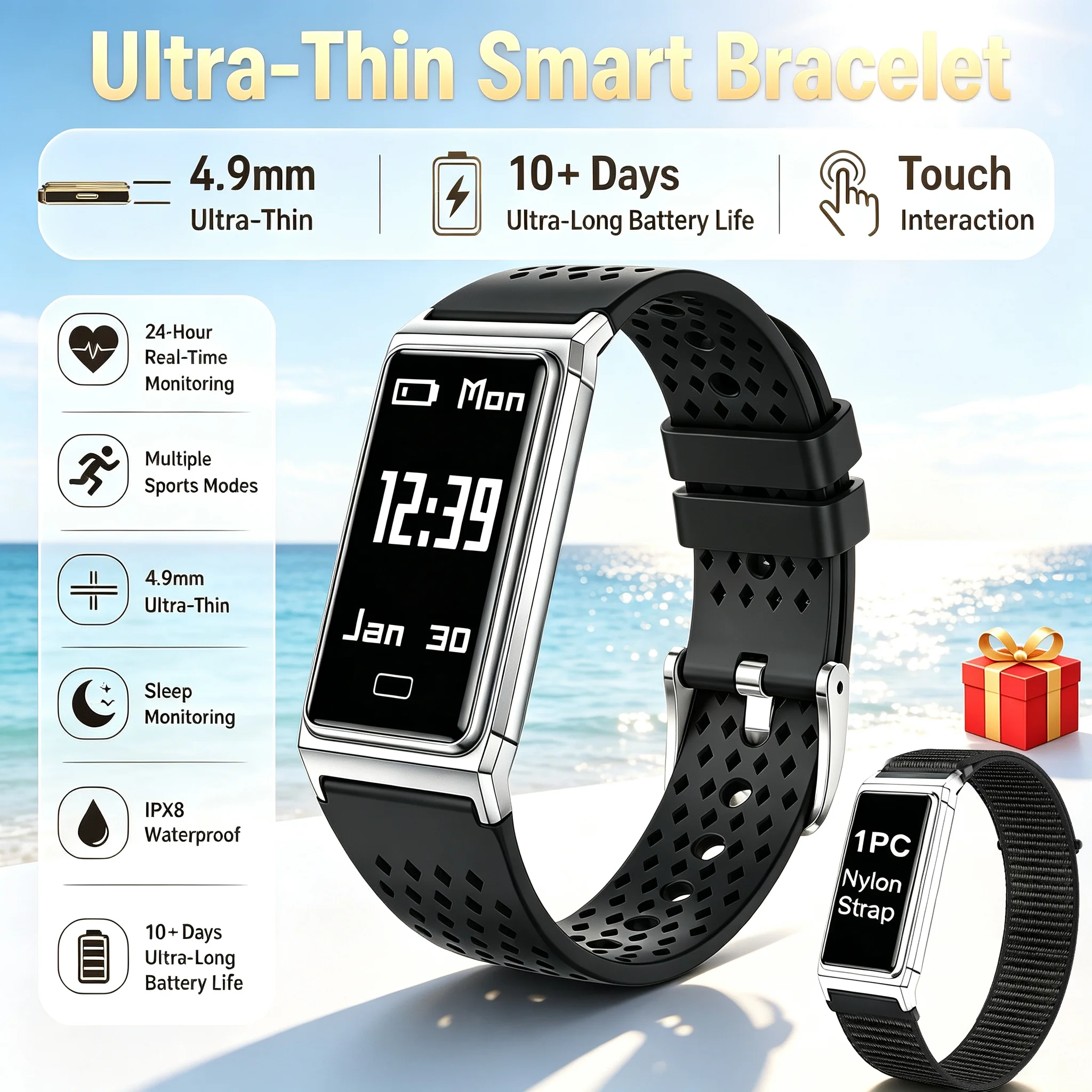 2026New Fashion Sports Women Smart Bracelet Heart Rate Blood Oxygen Sleep Monitor IP68 Waterproof Smartwatch Men For Android iOS
2026New Fashion Sports Women Smart Bracelet Heart Rate Blood Oxygen Sleep Monitor IP68 Waterproof Smartwatch Men For Android iOS
