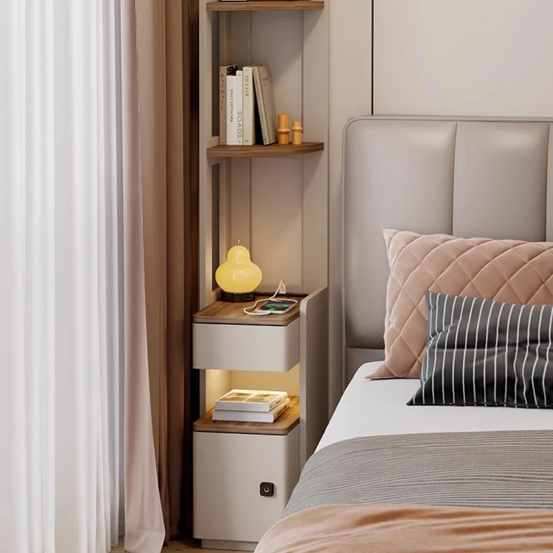 Narrow Space Saving Bedside Table Storage Nordic Decor Trendy Nightstand Simple Librero Sideboards Criado Mudo Home Furniture
Narrow Space Saving Bedside Table Storage Nordic Decor Trendy Nightstand Simple Librero Sideboards Criado Mudo Home Furniture