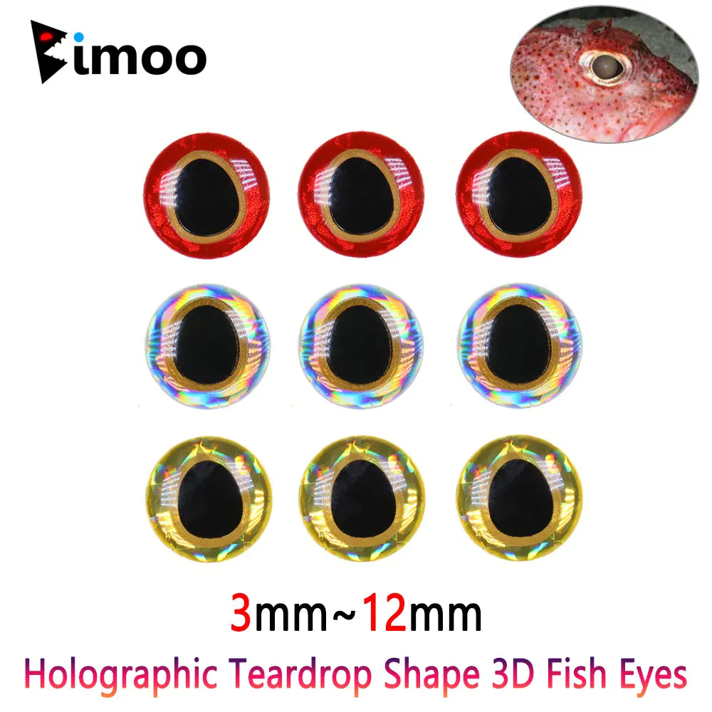 100pcs Holographic Teardrop 3D Fish Eyes Saltwater Streamer Flies Tying Material Jigs Craft Dolls Eyes Fishing Jig Lure Making
100pcs Holographic Teardrop 3D Fish Eyes Saltwater Streamer Flies Tying Material Jigs Craft Dolls Eyes Fishing Jig Lure Making