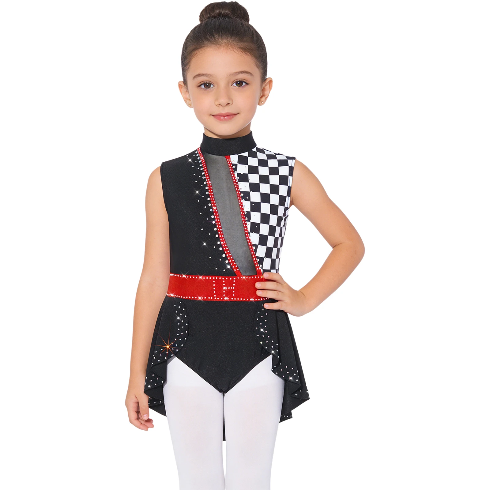 Детский гимнастический купальник для девочек с блестящими стразами, костюм клоуна для Хэллоуина, безрукавный комбинезон с клетчатым узором
Детский гимнастический купальник для девочек с блестящими стразами, костюм клоуна для Хэллоуина, безрукавный комбинезон с клетчатым узором
