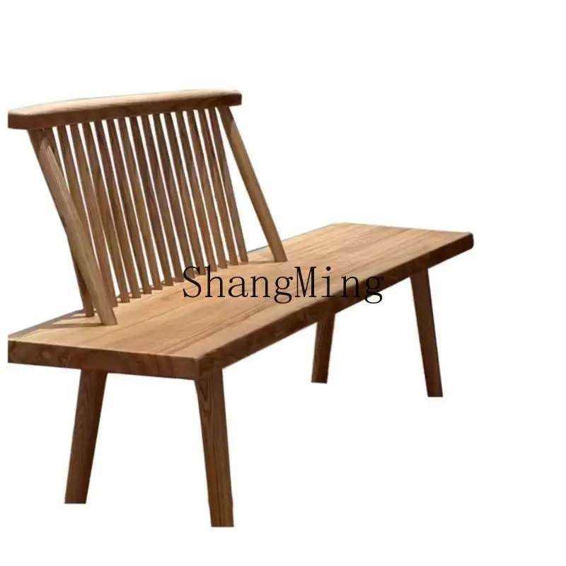 HJ log style ash wood large board bench art style bed and breakfast bench dining chair entrance shoe changing bench
HJ log style ash wood large board bench art style bed and breakfast bench dining chair entrance shoe changing bench