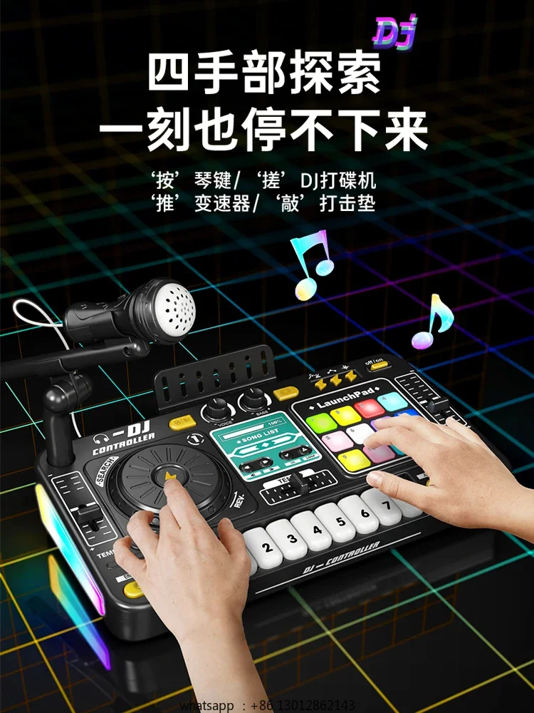DJ player, children's toys, small piano, baby electronic organ, multi-functional rhythm musician
DJ player, children's toys, small piano, baby electronic organ, multi-functional rhythm musician