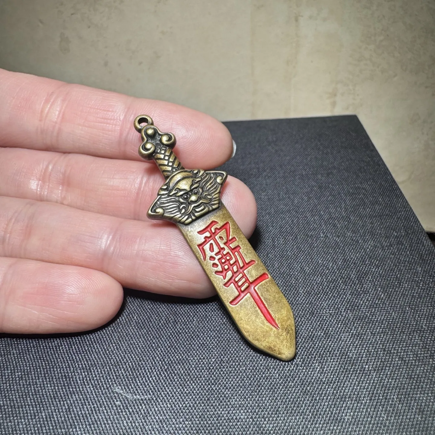 Brass Seven Star Sword Taoism Accessories Dragon Head Sword Statue
Brass Seven Star Sword Taoism Accessories Dragon Head Sword Statue