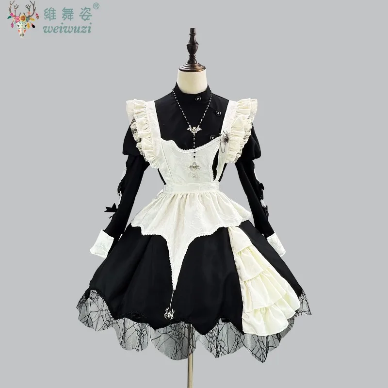 Sweet Cute Lolita Dress Halloween Costume Maid Uniform Cosplay Costume Goth Party Cool Gown Stage Perfermance Outfit Dark Bubble
Sweet Cute Lolita Dress Halloween Costume Maid Uniform Cosplay Costume Goth Party Cool Gown Stage Perfermance Outfit Dark Bubble