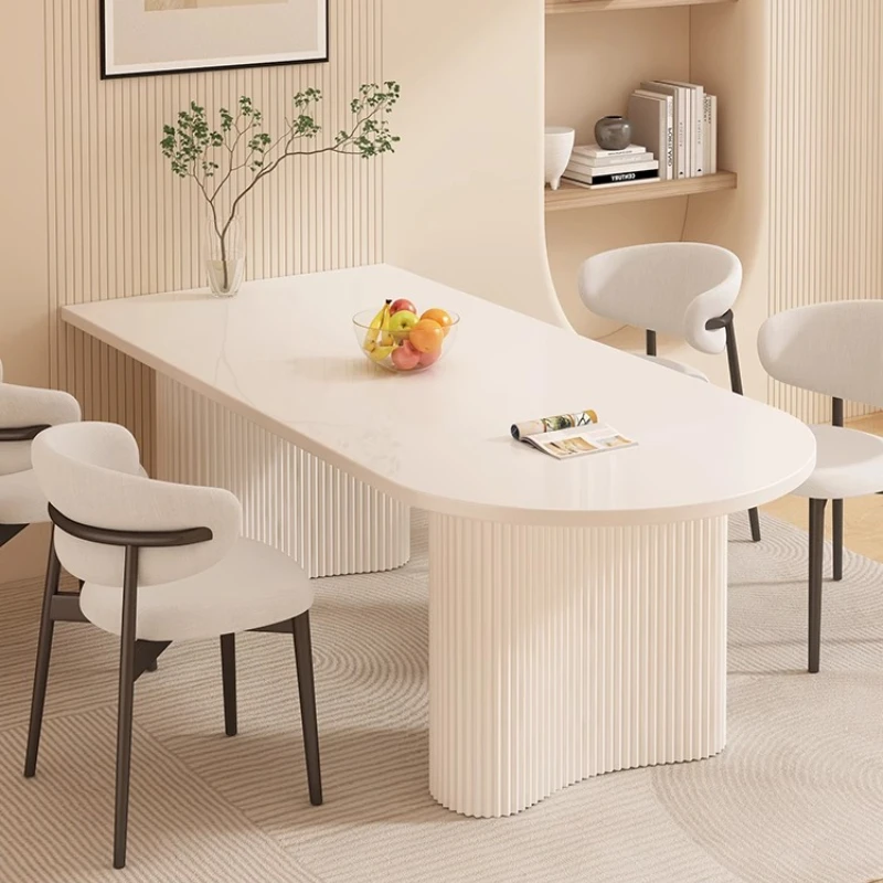 Entryways Coffee Center Dining Table Desk Rock-slab Integrated Modern Style Simple Island Small Rooms Cream Decor Furniture
Entryways Coffee Center Dining Table Desk Rock-slab Integrated Modern Style Simple Island Small Rooms Cream Decor Furniture
