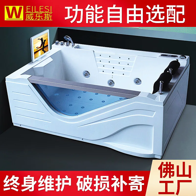Acrylic Double Surf Massage Thermostatic Bubble Tub, Free-standing Adult Lantern Bubble Tub 8621
Acrylic Double Surf Massage Thermostatic Bubble Tub, Free-standing Adult Lantern Bubble Tub 8621