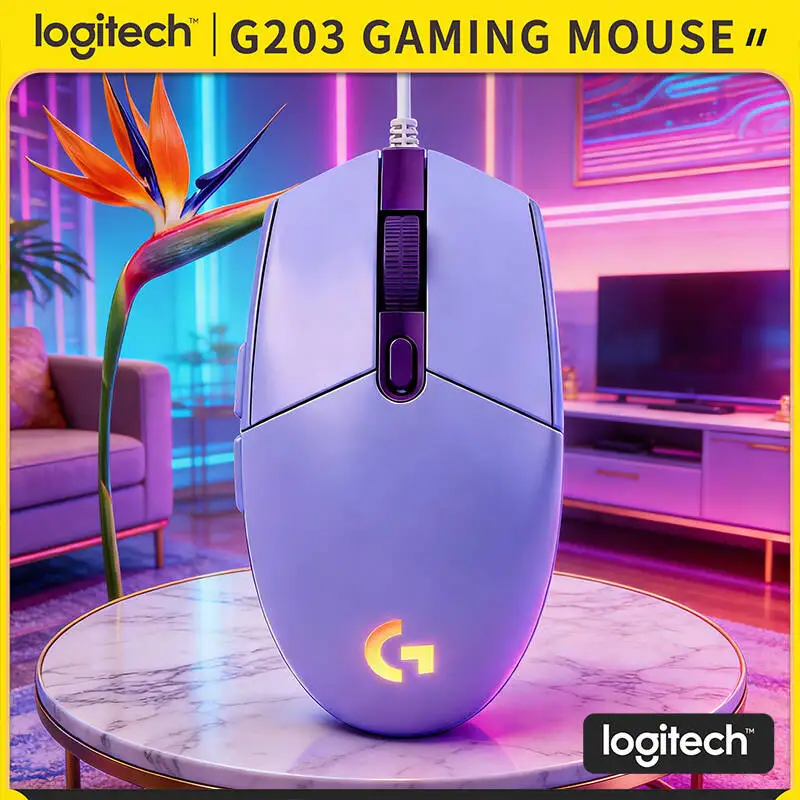 Logitech G203 Wired RGB Gaming Mouse, 200-8000 DPI, 6 Programmable Keys, 1000Hz Polling, 2.1m Cable, Ergonomic Design for Gamers
Logitech G203 Wired RGB Gaming Mouse, 200-8000 DPI, 6 Programmable Keys, 1000Hz Polling, 2.1m Cable, Ergonomic Design for Gamers