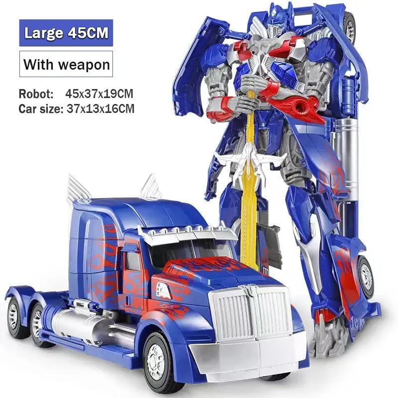 45CM Large Transformation Toys Robot Model Action FigureABS Alloy Deformation Car Toy Boy Children's Gifts
45CM Large Transformation Toys Robot Model Action FigureABS Alloy Deformation Car Toy Boy Children's Gifts