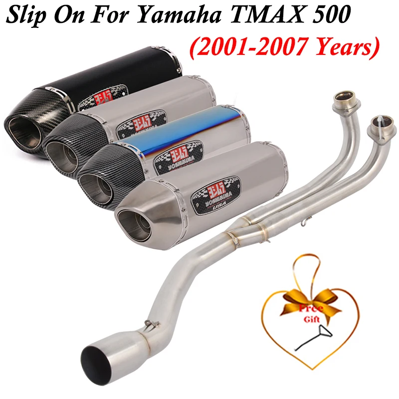 Full Systems For Yamaha TMAX 500 T-MAX 500 T MAX500 2001 - 2007 Motorcycle Exhaust Escape Yoshimura Link Pipe Muffler DB Killer
Full Systems For Yamaha TMAX 500 T-MAX 500 T MAX500 2001 - 2007 Motorcycle Exhaust Escape Yoshimura Link Pipe Muffler DB Killer