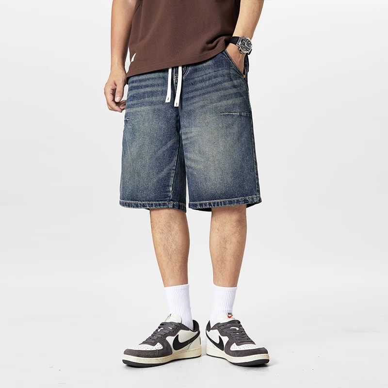 XY9931 Summer new denim shorts men's loose straight leg Elastic waist drawstring summer thin ice silk casual fashion versatile
XY9931 Summer new denim shorts men's loose straight leg Elastic waist drawstring summer thin ice silk casual fashion versatile