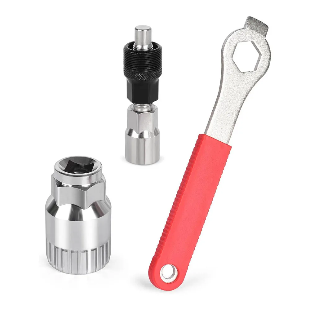 Bike Crank Extractor and Bottom Bracket Remover With 16mm Spanner Wrench - Bicycle Crank Removal Tool - Repair Tools Kit
Bike Crank Extractor and Bottom Bracket Remover With 16mm Spanner Wrench - Bicycle Crank Removal Tool - Repair Tools Kit
