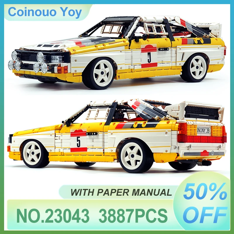 High-Tech Moc YC-23043 Racing Sports Retro Rally Vehicle 1:8 Building Blocks RC Puzzle Assembly DIY Toys Birthday Gifts For Kids
High-Tech Moc YC-23043 Racing Sports Retro Rally Vehicle 1:8 Building Blocks RC Puzzle Assembly DIY Toys Birthday Gifts For Kids