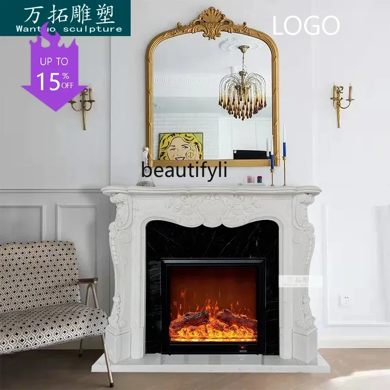 P Marble fireplace French carved living room decorative cabinet marble sculpture mantel
P Marble fireplace French carved living room decorative cabinet marble sculpture mantel