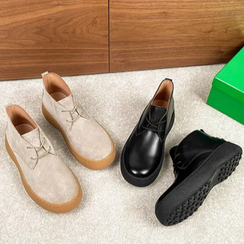 Luxury Men's Chelsea Boots Genuine Leather Thick Sole Non-slip Outdoor Desert Boots Premium Male Shoes Ankle Motorcycle Boots
Luxury Men's Chelsea Boots Genuine Leather Thick Sole Non-slip Outdoor Desert Boots Premium Male Shoes Ankle Motorcycle Boots