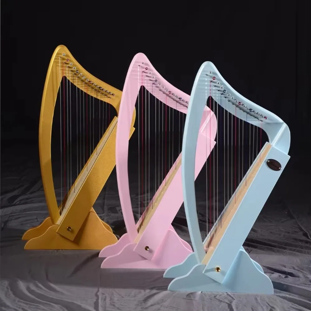 Hot Sale 16-String Pink Lyre Children's Small String Instrument Accessories
Hot Sale 16-String Pink Lyre Children's Small String Instrument Accessories