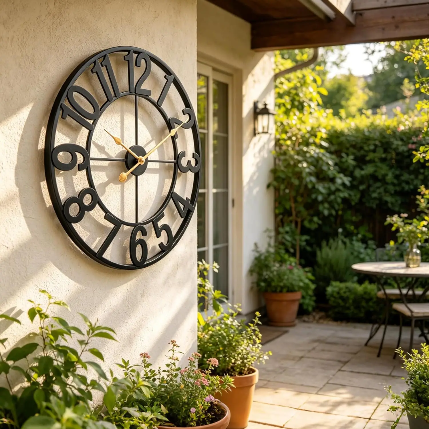 Outdoor Clock for Patio Waterproof, Ticking Metal Garden Clock for Pool,Porch,Backyard,Fence–Black Vintage Farmhouse Decor
Outdoor Clock for Patio Waterproof, Ticking Metal Garden Clock for Pool,Porch,Backyard,Fence–Black Vintage Farmhouse Decor