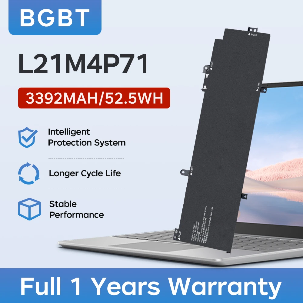 BGBT L21M4P71 L21C4P71 Laptop Battery for Lenovo ThinkPad T14 Gen 3 P14s Gen 3 P14s Gen 4 TP00135A SB10W51967 with Tools
BGBT L21M4P71 L21C4P71 Laptop Battery for Lenovo ThinkPad T14 Gen 3 P14s Gen 3 P14s Gen 4 TP00135A SB10W51967 with Tools